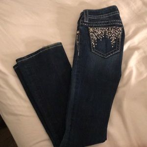 Miss me boot cut dark wash jeans